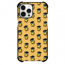 Among Us Yellow Phone Case For iPhone Samsung Galaxy Pixel OnePlus Vivo Xiaomi Asus Sony Motorola Nokia - Yellow Pattern Art On Yellow Background