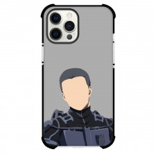 Attack On Titan Connie Phone Case For iPhone Samsung Galaxy Pixel OnePlus Vivo Xiaomi Asus Sony Motorola Nokia - Connie Portrait Minimalist Art On Grey Background