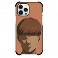 Attack On Titan Floch Phone Case For iPhone Samsung Galaxy Pixel OnePlus Vivo Xiaomi Asus Sony Motorola Nokia - Floch Portrait Minimalist Art On Brown Background