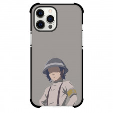 Attack On Titan Gabi Phone Case For iPhone Samsung Galaxy Pixel OnePlus Vivo Xiaomi Asus Sony Motorola Nokia - Gabi Portrait Minimalist Art On Grey Background