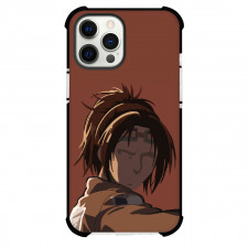 Attack On Titan Hange Phone Case For iPhone Samsung Galaxy Pixel OnePlus Vivo Xiaomi Asus Sony Motorola Nokia - Hange Portrait Minimalist Art On Brown Background