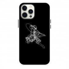 Attack On Titan Levi Phone Case For iPhone Samsung Galaxy Pixel OnePlus Vivo Xiaomi Asus Sony Motorola Nokia - Levi Attack Minimalist Art On Black Background