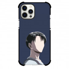 Attack On Titan Levi Phone Case For iPhone Samsung Galaxy Pixel OnePlus Vivo Xiaomi Asus Sony Motorola Nokia - Levi Portrait Minimalist On Navy Background