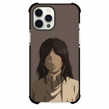 Attack On Titan Pieck Phone Case For iPhone Samsung Galaxy Pixel OnePlus Vivo Xiaomi Asus Sony Motorola Nokia - Pieck Portrait Minimalist Art On Brown Background