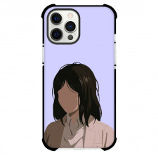 Attack On Titan Pieck Phone Case For iPhone Samsung Galaxy Pixel OnePlus Vivo Xiaomi Asus Sony Motorola Nokia - Pieck Portrait Minimalist Art On Purple Background