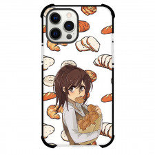 Attack On Titan Sasha Phone Case For iPhone Samsung Galaxy Pixel OnePlus Vivo Xiaomi Asus Sony Motorola Nokia - Sasha Eating Comic Art On Bread Background