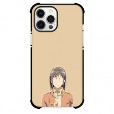 Attack On Titan Sasha Phone Case For iPhone Samsung Galaxy Pixel OnePlus Vivo Xiaomi Asus Sony Motorola Nokia - Sasha Portrait Minimalist On Beige Background