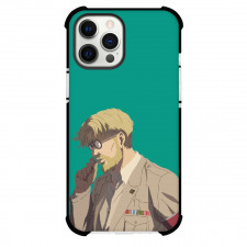 Attack On Titan Zeke Phone Case For iPhone Samsung Galaxy Pixel OnePlus Vivo Xiaomi Asus Sony Motorola Nokia - Zeke Side Portrait Minimalist Art On Green Background