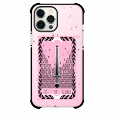 The Lovely Omens Tarot Ace Of Swords Phone Case For iPhone Samsung Galaxy Pixel OnePlus Vivo Xiaomi Asus Sony Motorola Nokia - Ace Of Swords Tarot On Starry Pink Background