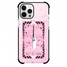 The Lovely Omens Tarot Ace Of Wands Phone Case For iPhone Samsung Galaxy Pixel OnePlus Vivo Xiaomi Asus Sony Motorola Nokia - Ace Of Wands Tarot On Starry Pink Background