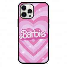 Barbie Phone Case For iPhone Samsung Galaxy Pixel OnePlus Vivo Xiaomi Asus Sony Motorola Nokia - Barbie Logo On Pink Heart