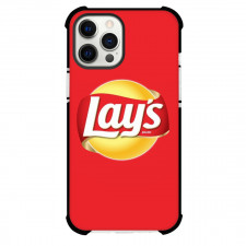 Lay's Phone Case For iPhone Samsung Galaxy Pixel OnePlus Vivo Xiaomi Asus Sony Motorola Nokia - Lay's Logo On Red Background