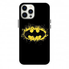 DC Comics Batman Phone Case For iPhone Samsung Galaxy Pixel OnePlus Vivo Xiaomi Asus Sony Motorola Nokia - Batman Logo Yellow Paint Art