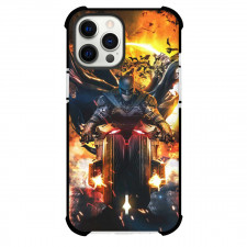 DC Comics Batman Phone Case For iPhone Samsung Galaxy Pixel OnePlus Vivo Xiaomi Asus Sony Motorola Nokia - Batman Riding Motorcycle With Fire