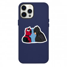 DC Comics Batman Phone Case For iPhone Samsung Galaxy Pixel OnePlus Vivo Xiaomi Asus Sony Motorola Nokia - Batman Staring At Deadpool