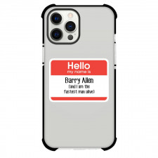 The Flash Phone Case For iPhone Samsung Galaxy Pixel OnePlus Vivo Xiaomi Asus Sony Motorola Nokia - The Flash Quote Sticker Hello My Name Is Barry Allen And I Am The Fastest Man Alive