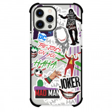 DC Comics Joker Phone Case For iPhone Samsung Galaxy Pixel OnePlus Vivo Xiaomi Asus Sony Motorola Nokia - Joker Mania Sticker Quotes