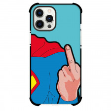 DC Comics Superman Phone Case For iPhone Samsung Galaxy Pixel OnePlus Vivo Xiaomi Asus Sony Motorola Nokia - Superman Flipping The Bird Middle Finger