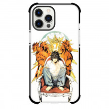 Death Note L Phone Case For iPhone Samsung Galaxy Pixel OnePlus Vivo Xiaomi Asus Sony Motorola Nokia - Comic Series L Sitting On White Background