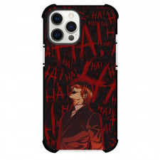 Death Note Light Yagami Phone Case For iPhone Samsung Galaxy Pixel OnePlus Vivo Xiaomi Asus Sony Motorola Nokia - Comic Series Light Yagami Laughing On Ha Background