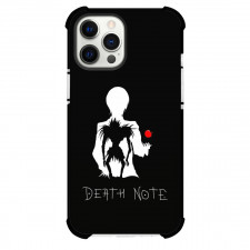Death Note Phone Case For iPhone Samsung Galaxy Pixel OnePlus Vivo Xiaomi Asus Sony Motorola Nokia - Light Yagami Ryuk Silhouette On Black Background