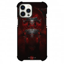 Diablo 4 Lilith Phone Case For iPhone Samsung Galaxy Pixel OnePlus Vivo Xiaomi Asus Sony Motorola Nokia - Lilith Anger Dark Red Background