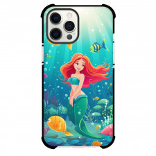 The Little Mermaid Ariel Phone Case For iPhone Samsung Galaxy Pixel OnePlus Vivo Xiaomi Asus Sony Motorola Nokia - Ariel And Fish In The Ocean Cartoon Art