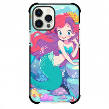 The Little Mermaid Ariel Phone Case For iPhone Samsung Galaxy Pixel OnePlus Vivo Xiaomi Asus Sony Motorola Nokia - Ariel Leaning On Rock Cartoon Art