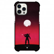 Destiny Phone Titan Case For iPhone Samsung Galaxy Pixel OnePlus Vivo Xiaomi Asus Sony Motorola Nokia - Titan Silhouette Stand Red Background