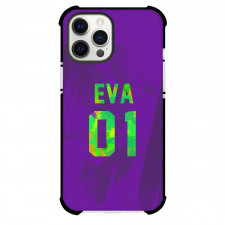 Neon Genesis Evangelion Phone Case For iPhone Samsung Galaxy Pixel OnePlus Vivo Xiaomi Asus Sony Motorola Nokia - EVA 01 On Purple Background