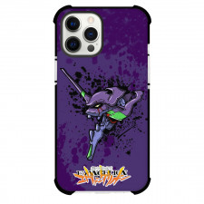 Neon Genesis Evangelion Unit 01 Phone Case For iPhone Samsung Galaxy Pixel OnePlus Vivo Xiaomi Asus Sony Motorola Nokia - Evangelion Unit 01 Avatar On Purple Background