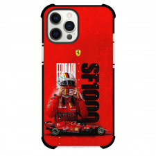 F1 Formula One Sebastian Vettel Phone Case For iPhone Samsung Galaxy Pixel OnePlus Vivo Xiaomi Asus Sony Motorola Nokia - Sebastian Vettel In Scuderia Ferrari Red Background