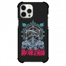 Fullmetal Alchemist Alphonse Elric Phone Case For iPhone Samsung Galaxy Pixel OnePlus Vivo Xiaomi Asus Sony Motorola Nokia - Alphonse Elric Portrait Illustration On Black Background