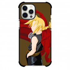 Fullmetal Alchemist Edward Elric Phone Case For iPhone Samsung Galaxy Pixel OnePlus Vivo Xiaomi Asus Sony Motorola Nokia - Edward Elric Minimalist On Brown Background