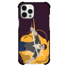 Fullmetal Alchemist Fuhrer King Bradley Phone Case For iPhone Samsung Galaxy Pixel OnePlus Vivo Xiaomi Asus Sony Motorola Nokia - Fuhrer King Bradley Minimalist On Purple Background