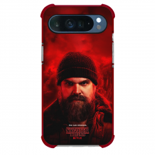 Stranger Things Phone Case For iPhone Samsung Galaxy Pixel OnePlus Vivo Xiaomi Asus Sony Motorola Nokia - Stranger Things 5 Jim Hopper Profile Red Background