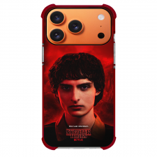 Stranger Things Phone Case For iPhone Samsung Galaxy Pixel OnePlus Vivo Xiaomi Asus Sony Motorola Nokia - Stranger Things 5 Mike Wheeler Profile Red Background