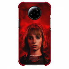 Stranger Things Phone Case For iPhone Samsung Galaxy Pixel OnePlus Vivo Xiaomi Asus Sony Motorola Nokia - Stranger Things 5 Robin Buckley Profile Red Background