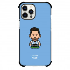 Lionel Messi Phone Case For iPhone Samsung Galaxy Pixel OnePlus Vivo Xiaomi Asus Sony Motorola Nokia - Lionel Messi Chibi Art On Blue Background