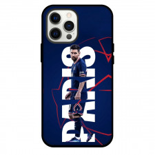 Lionel Messi Phone Case For iPhone Samsung Galaxy Pixel OnePlus Vivo Xiaomi Asus Sony Motorola Nokia - Lionel Messi Side Portrait Word Art Blue Background