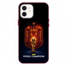 Spain 2026 Fifa World Cup Champion Phone Case For iPhone Samsung Galaxy Pixel OnePlus Vivo Xiaomi Asus Sony Motorola Nokia - Spain 2026 Fifa World Cup Champion Burning Trophy Artwork Poster
