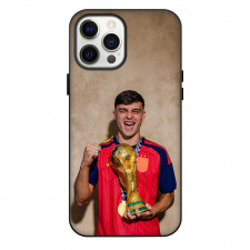 Spain 2026 Fifa World Cup Champion Pedri Phone Case For iPhone Samsung Galaxy Pixel OnePlus Vivo Xiaomi Asus Sony Motorola Nokia - Pedri Holding FIFA World Cup Trophy Poster
