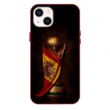 Spain 2026 Fifa World Cup Champion Phone Case For iPhone Samsung Galaxy Pixel OnePlus Vivo Xiaomi Asus Sony Motorola Nokia - Spain 2026 Fifa World Cup Champion Trophy And Flag Tribute Poster