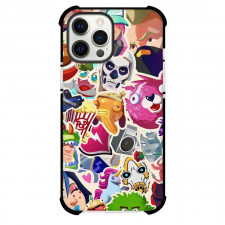 Fortnite Phone Case For iPhone Samsung Galaxy Pixel OnePlus Vivo Xiaomi Asus Sony Motorola Nokia - Fortnite Mania Chibi Sticker Collage