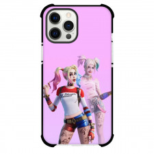 Fortnite Harley Quinn Phone Case For iPhone Samsung Galaxy Pixel OnePlus Vivo Xiaomi Asus Sony Motorola Nokia - Harley Quinn Outfit On Pink Background