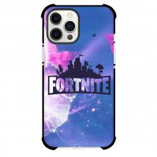 Fortnite Phone Case For iPhone Samsung Galaxy Pixel OnePlus Vivo Xiaomi Asus Sony Motorola Nokia - Fortnite Logo On Blue Pink Background