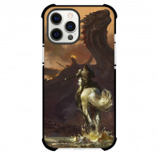 Game Of Thrones Jaime Lannister Phone Case For iPhone Samsung Galaxy Pixel OnePlus Vivo Xiaomi Asus Sony Motorola Nokia - Jaime Lannister Riding Towards Daenerys Drogon In Watercolor