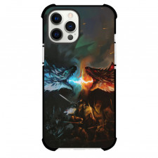 Game Of Thrones Jon Snow Phone Case For iPhone Samsung Galaxy Pixel OnePlus Vivo Xiaomi Asus Sony Motorola Nokia - Jon Snow Ghost Drogon Vs White Walker Ice Viserion