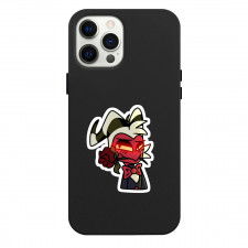 Helluva Boss Moxxie Phone Case For iPhone Samsung Galaxy Pixel OnePlus Vivo Xiaomi Asus Sony Motorola Nokia - Moxie Biting Flower Portrait Sticker