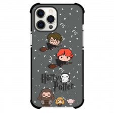 Harry Potter Phone Case For iPhone Samsung Galaxy Pixel OnePlus Vivo Xiaomi Asus Sony Motorola Nokia - Harry Potter Chibi Cartoon Characters On Grey Background